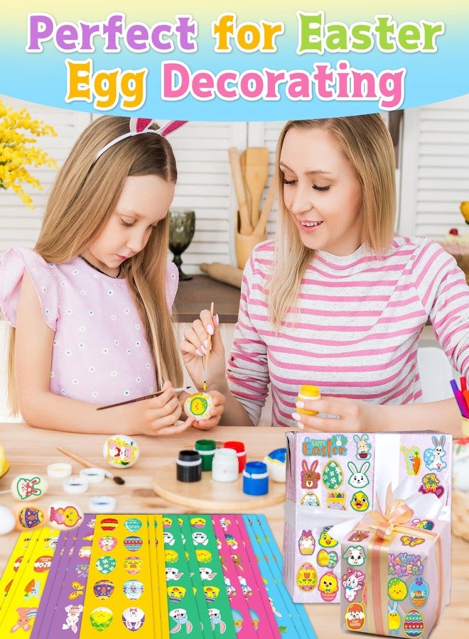 Oomloid 1260 PCS Easter Stickers for Kids, 100 Sheets Egg Decorating Fillers Bunny Stickers, Party Favors Activities Crafts Gifts Toddlers Easter Basket Stuffers for Kids Boys Girls Goodie Bags - Image 5